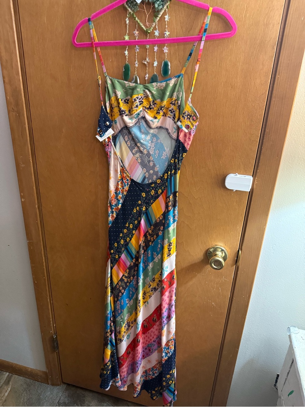 Free People Fiona Maxi Dress XS EUC MISSING ROPE TIE MSRP $198 - Picture 5 of 5